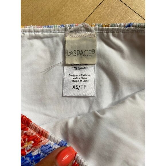 L*SPACE "barlette" Bitsy flowers bikini bottom womens sz Xsmall BNWOT - Picture 3 of 5